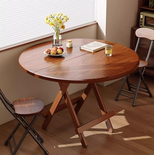 Vpswekans Mesa De Comedor Portátil Mesa De Comedor Plegable