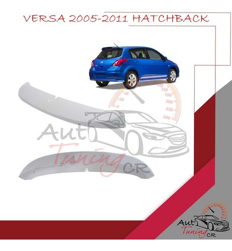 Imagen 1 de 1 de Coleta Spoiler Compuerta Trasera Nissan Versa 2005-2011 Hb