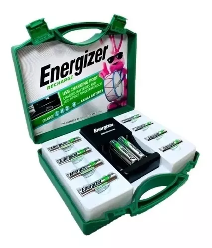 Pilas Recargables Aa Y Aaa Con Cargador Y Estuche Energizer