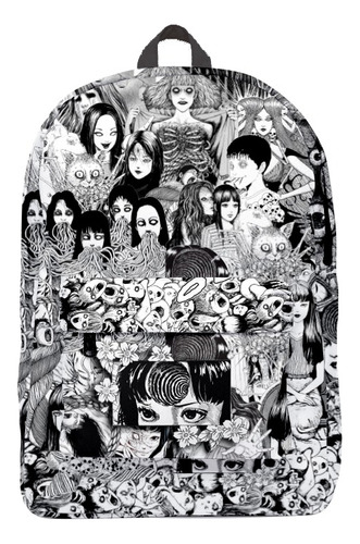 Mochila Gris Uzumaki Manga Junji Ito Backpack