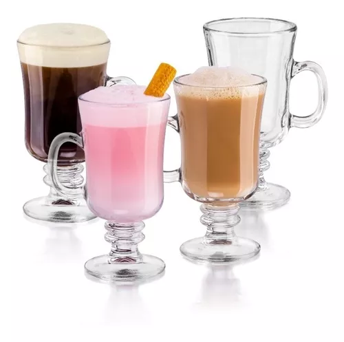 Juego De 6 Tazas De Vidrio Para Café De 227 Ml. Cristar Milano