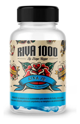 Riva 1000 - L Carnitina Y Cafeína 60 Caps 