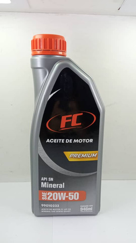 Aceite De Motor Mineral 20w/50 Fc 