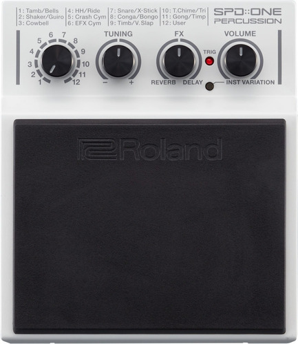 Pad De Bombo Spd-1p Blanco Roland,  Percusion Sonidos