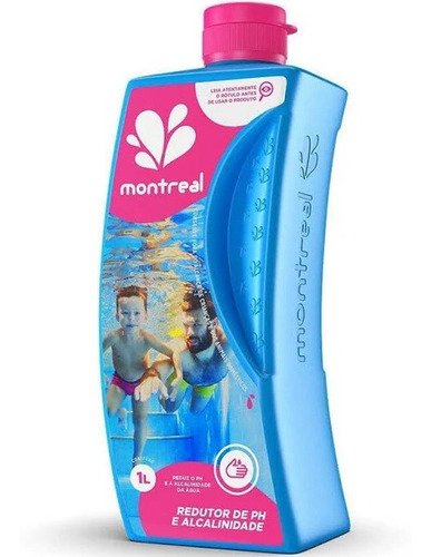 Redutor Ph E Alcalinidade Montreal 1lt Para Piscina Limpeza