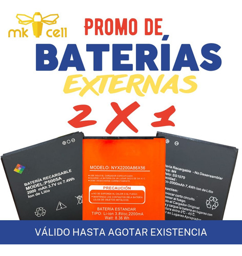 Batería Mk Cell Para Llium M3 2500mah 1lcp5/60/73