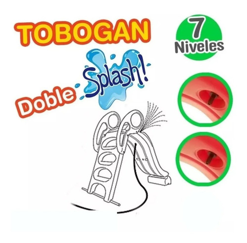 Tobogan 7 Nivel 6 Esc C/agua Vegui +regalo / Open-toys 34 Ea