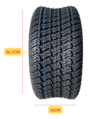 Pneu 16x6.50-8 Forerunner Trator Aparador De Grama E Minibug