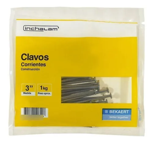 Clavo Corriente De 3 Pulgadas 25 Unidades Inchalam