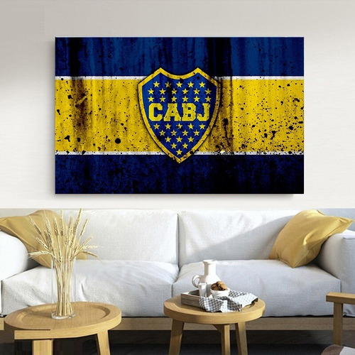 Cuadro Moderno 60x90 Boca Jrs Bombonera Riquelme