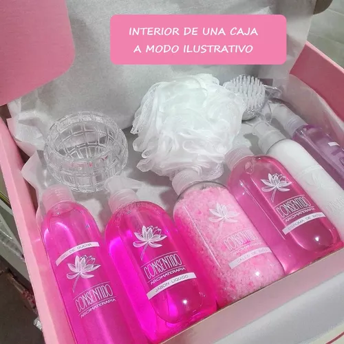 Kit Caja Regalo Mujer Box Spa Aroma Rosas Set Relax Zen N65