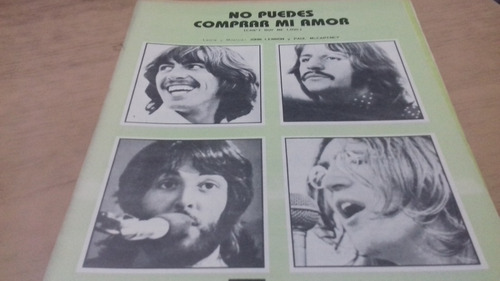 Partitura Musical The Beatles - No Puedes Comprar Mi Amor