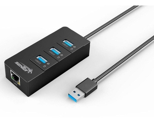 Hub Usb 3.0 Sentey 6111 5gbps 3ports Cable 30cm Pc Notebook