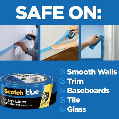 Scotchblue Sharp Lines Multi-surface Painter's Tape, 1.88...