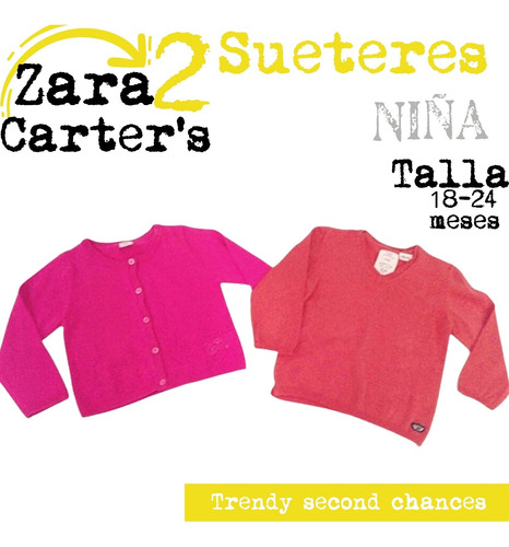 Juego 2 Sueter Carter's Y Zara * La Segunda Bazar