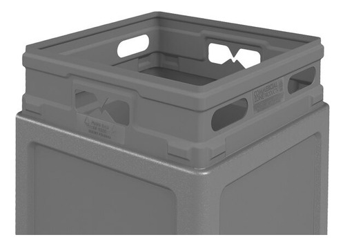 Bote De Basura Metal Punzonado Para Exteriores 72 L Sablón