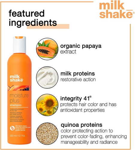 Shampoo Milk_shake Moisture Plus, 10,1 Fl Oz