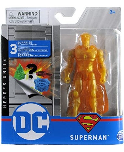 Figura Articulada Superman Amarillo (10 Cm) - Dc Comics
