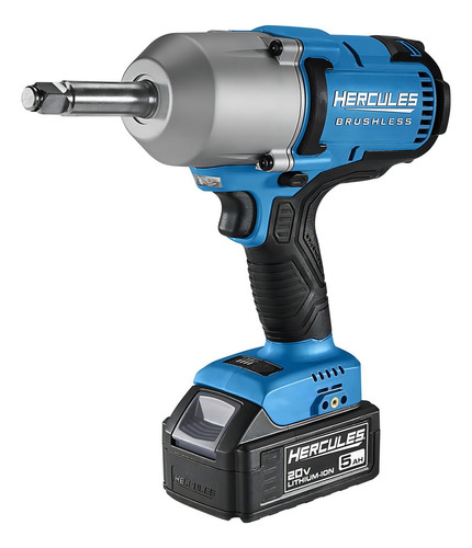 Pistola De Impacto De Alto Torque De 1/2 Pg Inalámbrica 20 V Color Azul Acero