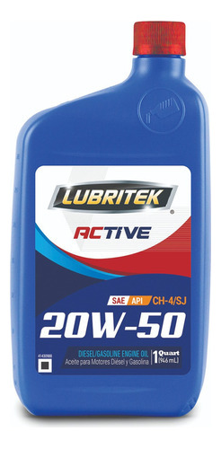 Aceite De Motor Active Mineral 20w-50 1/4 Gl