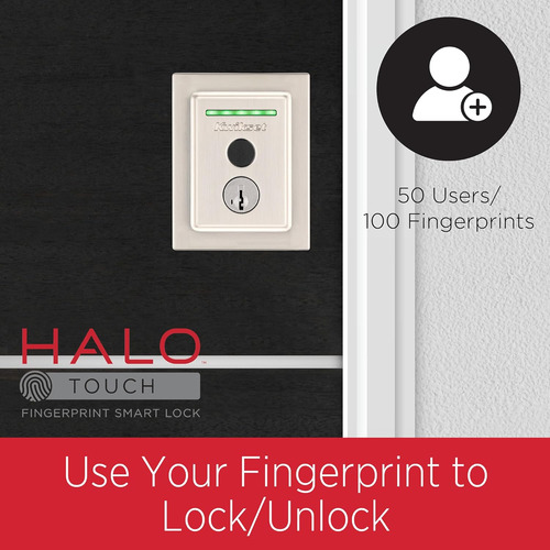 Halo Keypad Wi-fi Smart Door Lock Con Juego De Manijas Y Pal