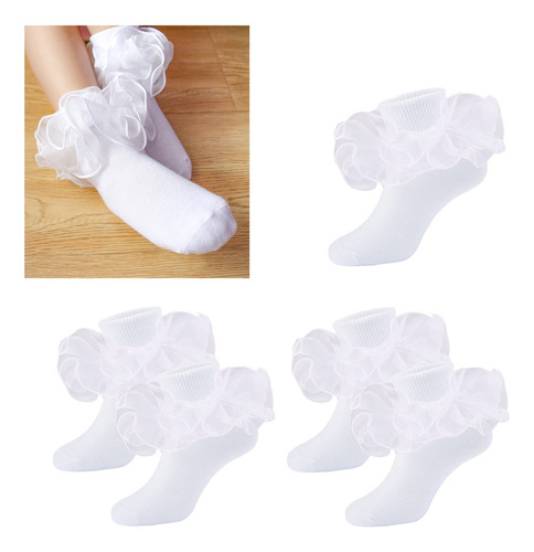 5 Pares De Calcetines For Bebés Y Niñas, Calcetines For