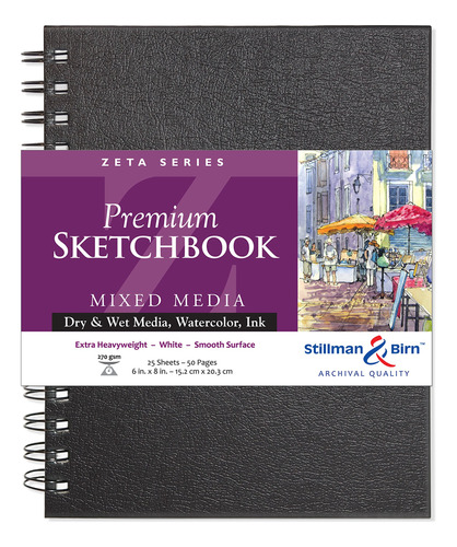 Stillman & Birn Zeta Series - Cuaderno De Bocetos (6 X 8, 9.