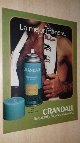P368 Clipping Antigua Publicidad Desodorante Crandall