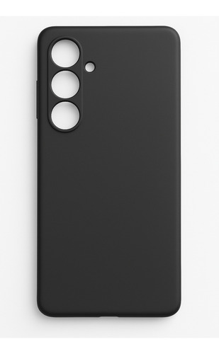 Funda Silicona S24 Fe Negro Lisa