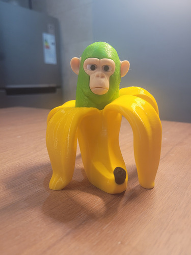 Muñeco 3d Chimpancini Bananini Brainrot Italian