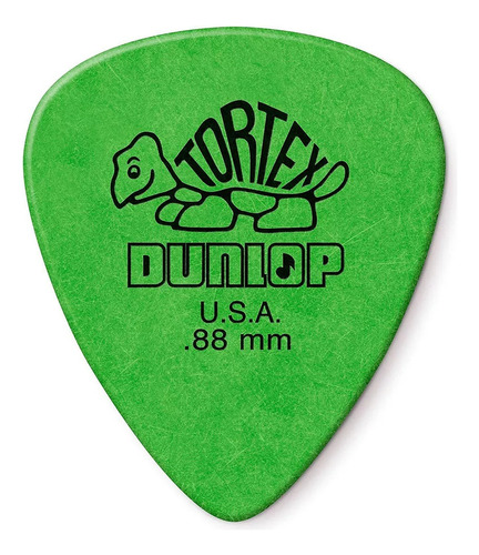 Uñeta Dunlop Tortex 0.88 Verde Pack 12