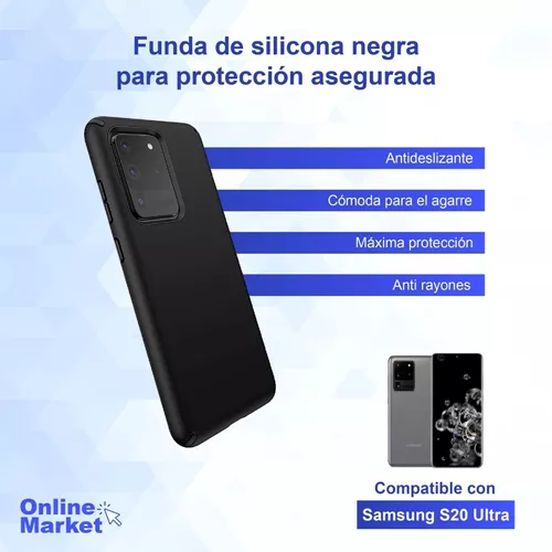 Funda Silicona Líquida Ultra Suave Samsung Galaxy S20 Fe Color Negra con  Ofertas en Carrefour