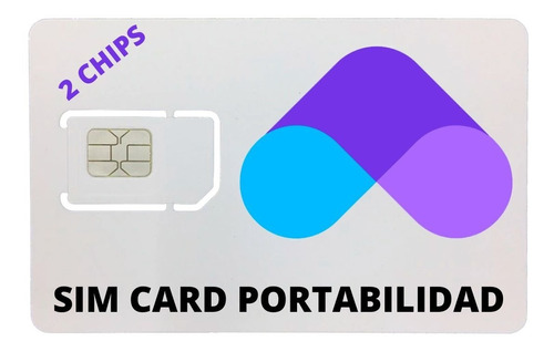 2 Sim (chips) Portabilidad Axios Mobile Con Paquete Incluido