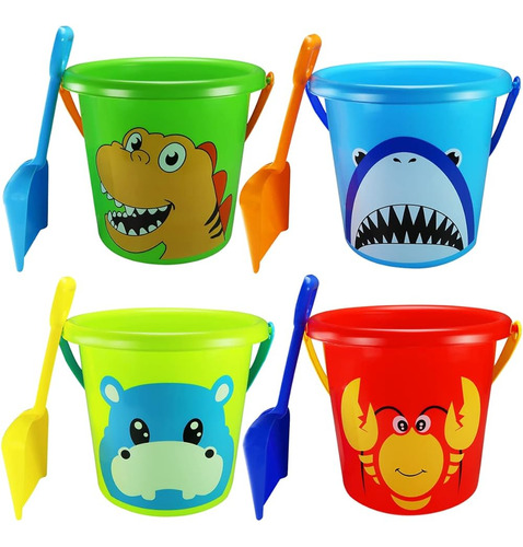 Holady Sand Beach Pail Toy Set, Cartoon Cute Water Bucket, B
