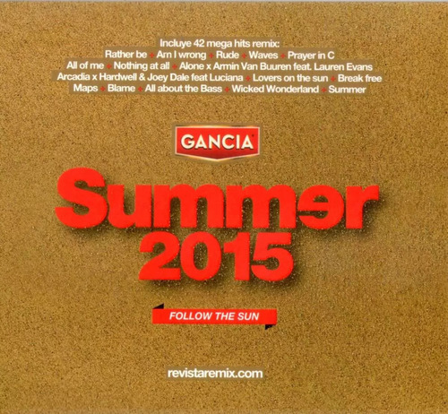 Cd  Summer Remix 2015 2cd Nuevo/sellado Original