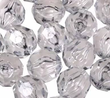 Imagem 4 de 7 de Contas Cristal Facetado Sextavado C/furo10mm Pct 500 Gramas