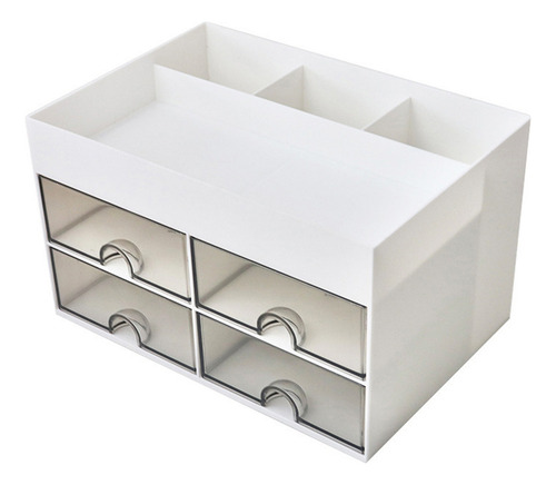 ** Caixa Organizadora De Mesa Multifuncional Com 4 Gavetas