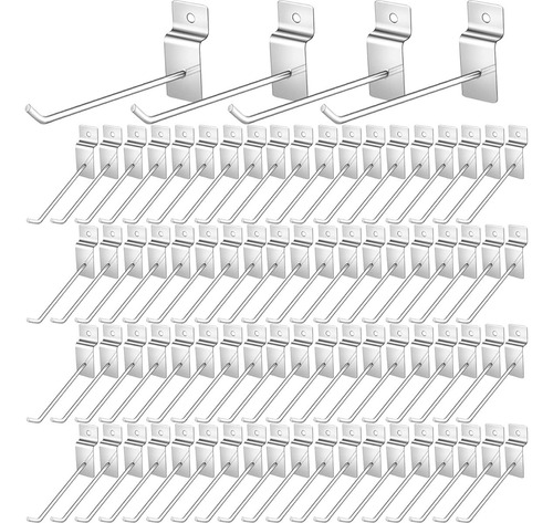 50 Piezas Gancho Blister Panel Ranurado Exhibipanel 15 Cm