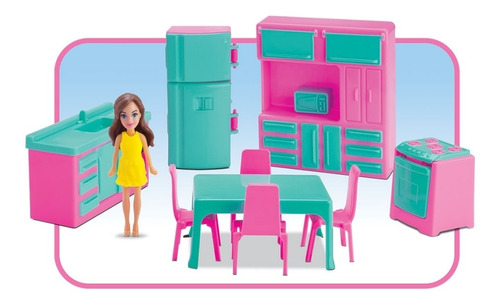 Coleção Judy Cozinha Com Boneca - Samba Toys 0405