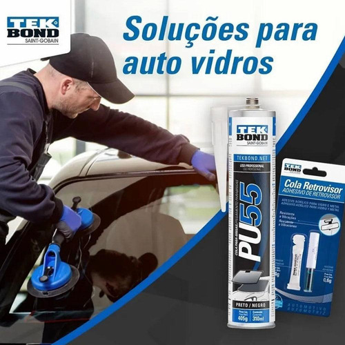 Pegamento Tek Bond para cristales y parabrisas Pu55, 405 g, 310 ml, 3 unidades