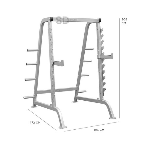 Jaula Power Rack Perfil 50*70*2.0 Mm Serie Tts Mod Tp005a