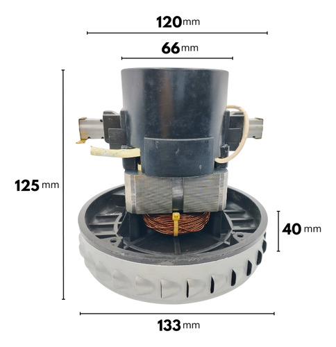 Motor Para Aspirador Ipc Soteco Ecoclean Ap120 1200w (127v)