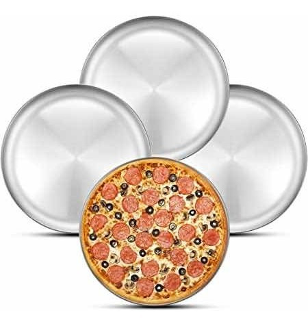 Bandejas De Pizzas Redondas En Aluminio Variedad De Medidas