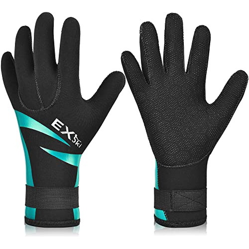 Exski Diving Gloves, 3mm Neoprene Wetsuit Gloves For Scuba D