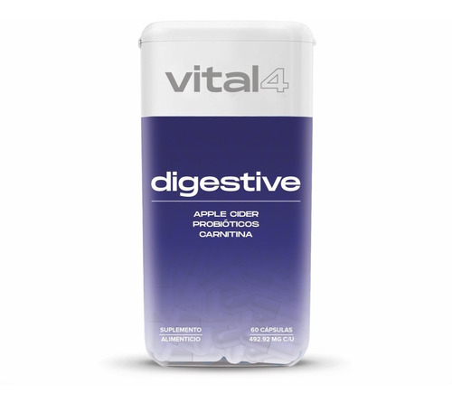 Sistema Digestivo Vital4 Vinagre De Manzana Probióticos