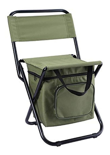 Silla De Camping Plegable Con Bolsa Refrigeradora