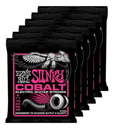 6 Juego Cuerda Para Guitarra Electrica Ernie Ball 2723