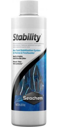 Acelerador Biológico Para Aquário Stability Seachem 250ml