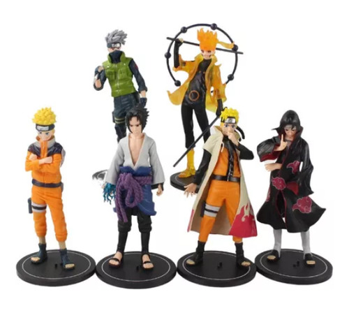 Figuras De Colección Naruto (18cm) Juego Completo (6und)