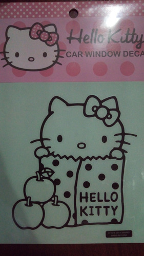 Etiqueta Para Carro Hello Kitty 